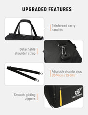 SKYSPER 30L Gym Duffel - Sports Bag Small with Wet Pocket for Sport, Travel, Fitness & Workout Men Women(Black)