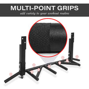 Yes4All Multi-Grip Wall Mount Pull-Up Bar, 16 Inches & 24 Inches Reversible Stud and Wall Compatibility Mounted Pull Up Bar Design, Solid Construction Strength Training