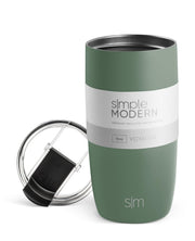 Simple Modern Travel Coffee Mug Tumbler with Flip Lid | Reusable Insulated Stainless Steel Cold Brew Iced Coffee Cup Thermos | Gifts for Women Men Him Her | Voyager Collection | 12oz | Almond Birch