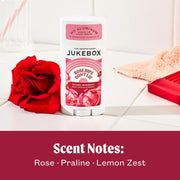 JUKEBOX Natural Deodorant for Women 3 Pack Sampler Gift Pack–Lavender Fields Forever, Rose Hips Don't Lie, Vanilla on Vinyl