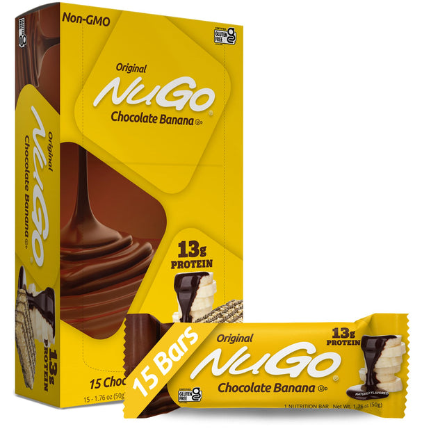 NuGo Protein Bar, Dulce De Leche, 15g Protein, Gluten Free, 15 Count