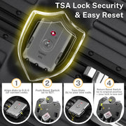 Krute Luggage 28 Inch Checked Suitcase with Spinner Wheels Zipperless Aluminum Frame Luggages TSA Lock No Zipper Hardshell Lightweight PC+ABS Large Suitcases