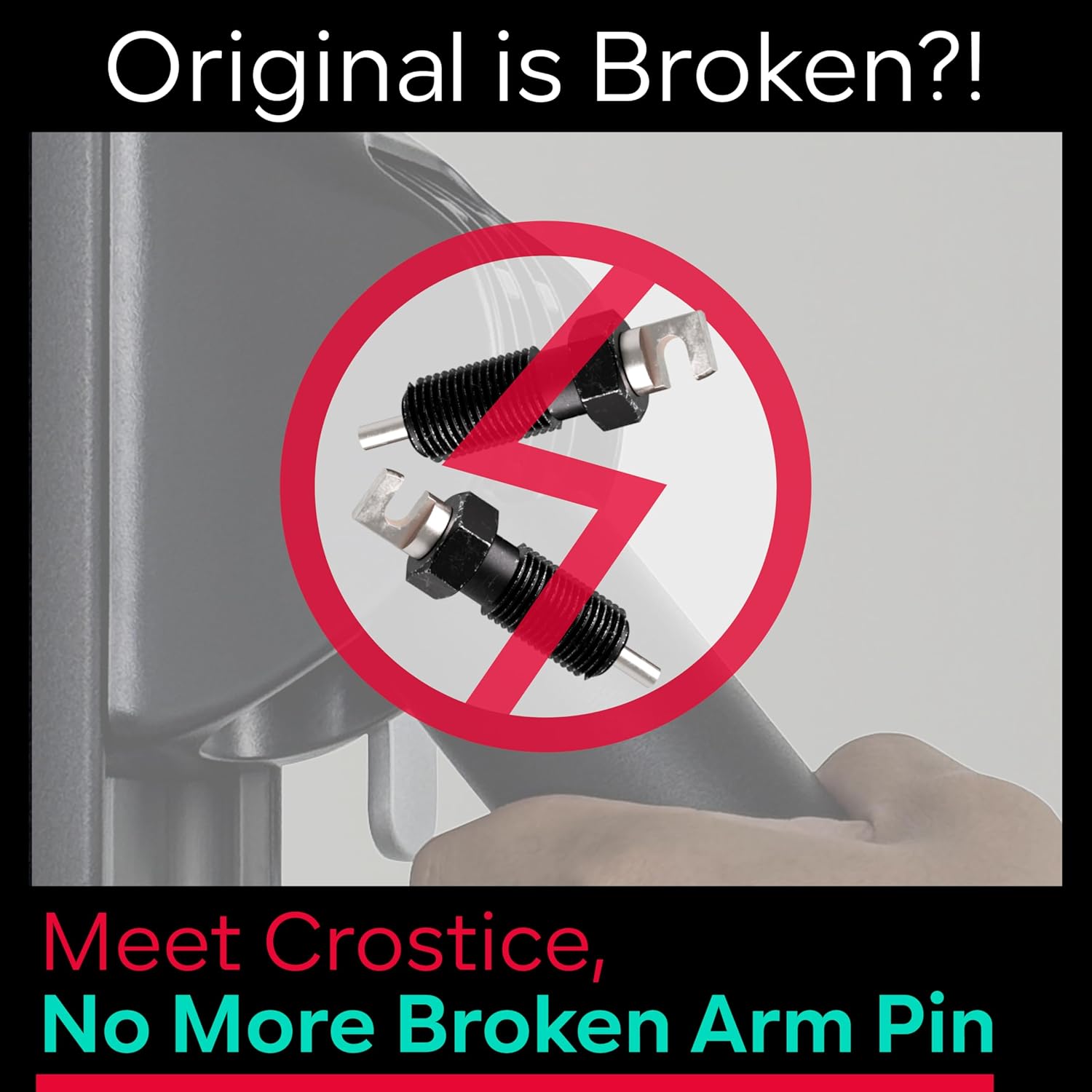 Arm Plunger Pin Compatible with Tonal Home Gym Machine, Robust Upgraded Locking Pin Assembly Replacement Kit for Repairing Broken Arm Stuck Issues, Backup Plungers Accessories, Set of 2