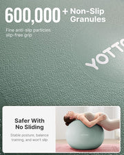 YOTTOY Anti-Burst Exercise Ball for Working Out, Yoga & Pregnancy, Extra Thick Workout Ball for Physical Therapy & Fitness