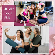 Timgle 6 Pcs 10mm Thick Yoga Mat, 68 x 24 Inches, Anti-Slip Tear-Resistant Exercise Mat for Adult Fitness, Stretching, Home Workout and Studio