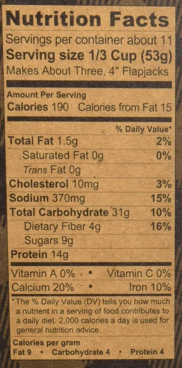 Kodiak Power Cakes, Pancake & Waffle Mix, Cinnamon Oat, High Protein,100% Whole Grains (Pack of 1)