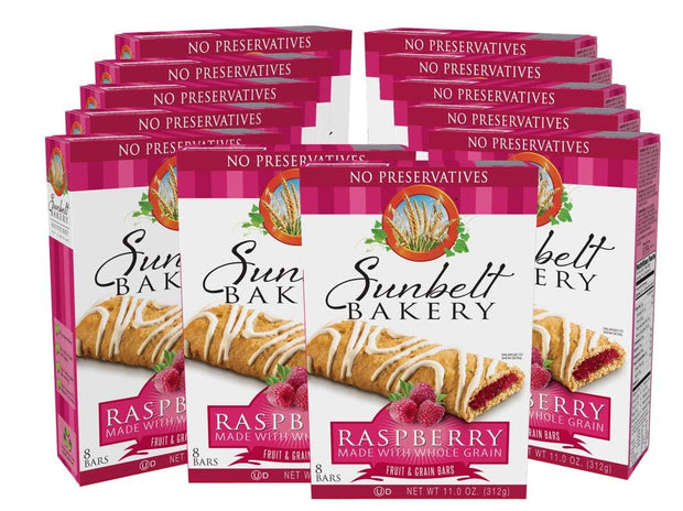Sunbelt Bakery Raspberry Fruit & Grain Bars, 96 Count