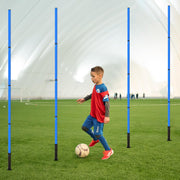 Soccer Agility Training Equipment: 6 Soccer Agility Poles, 20ft Agility Ladder, 10 Soccer Cones, 1 Jump Rope. Soccer Training Poles for Speed Training, Agility Training