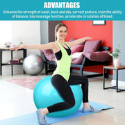 Leyndo 4 Pcs 26 Inch Yoga Exercise Ball Pilates Pregnancy Birthing Fitness Ball with Quick Pump Anti Burst for Improved Posture, Balance, Yoga, Pilates, Training