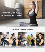 Nebility Waist Trainer for Women Corset Shapewear with Zipper Women's Waist Cincher Tank Top with Adjustable Straps