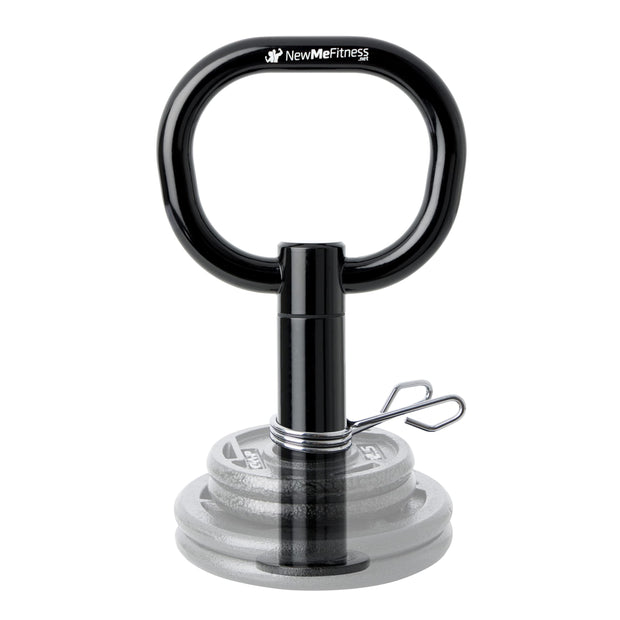NewMe Fitness Adjustable Kettlebell Handle for Strength Training Kettlebells for Weight Plates - Home or Gym Workout- Ergonomic Design for a Comfortable, Non-Slip Grip