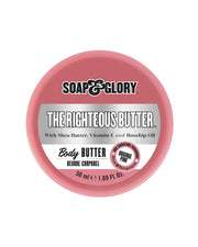 Soap & Glory The Righteous Moisturizing Body Butter - Hydrating Vegan Body Moisturizer for Dry Skin with Shea Butter, Vitamin E & Rosehip Seed Oil - Rich Cream for Women & Men (300ml)