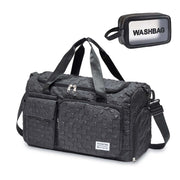 Small Gym Bag for Women, Travel Duffle Bag Carry On Weekender Bag with Shoe Compartment