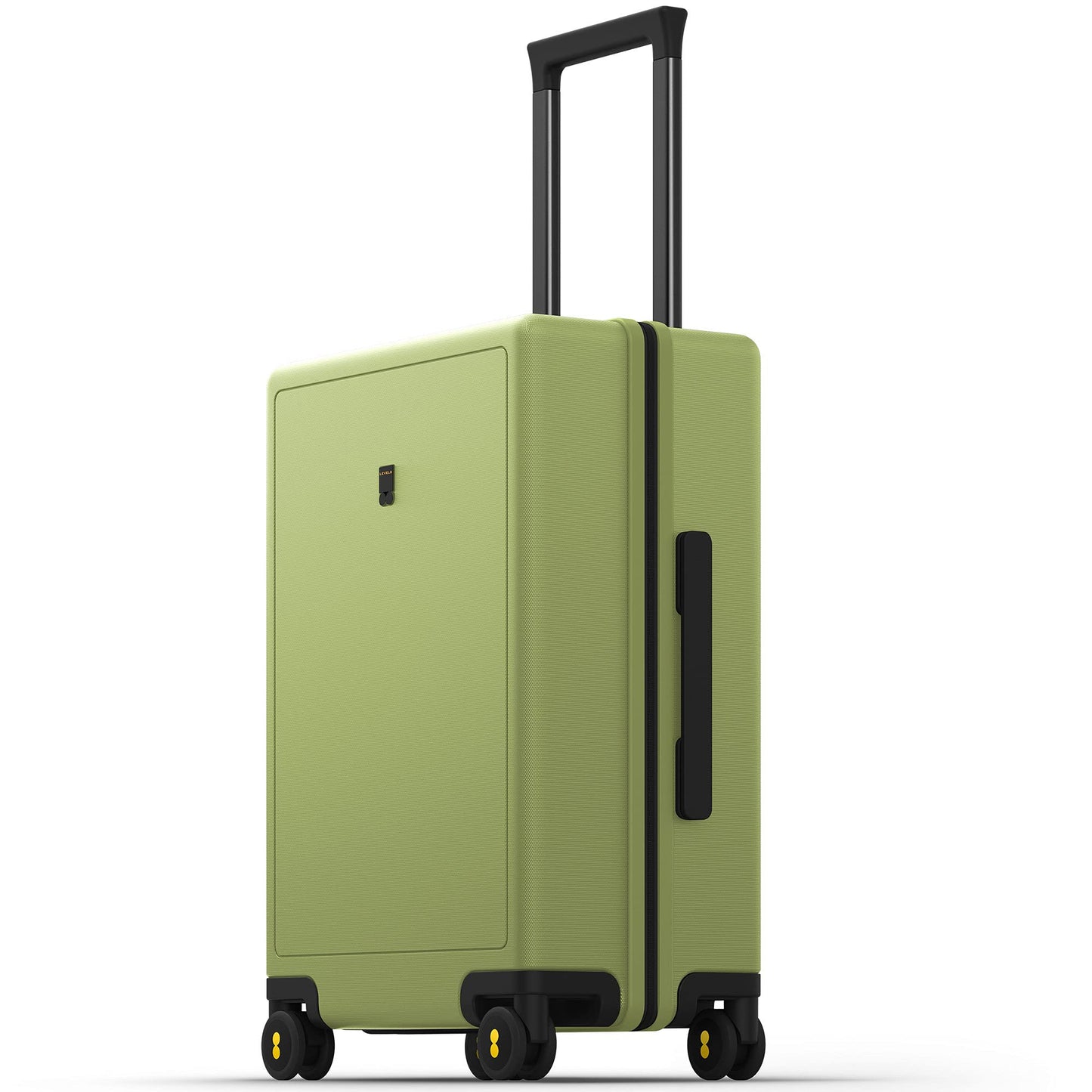 LEVEL8 Trunk Luggages, Large Suitcase 28 Inch Luggage with Spinner Wheels, Luminous Textured Checked Lightweight Hard Shell with Tsa Lock, Black