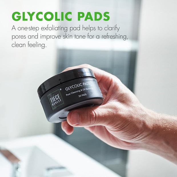 Tiege Hanley Level 2 Routine + Glycolic Pads Bundle