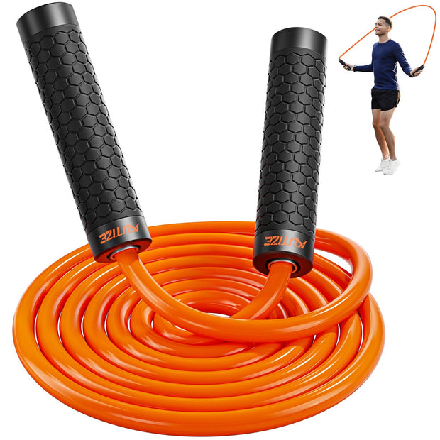 Jump Rope, Weighted Jump Rope for Men Women, Adjustable 1lb Heavy Skipping Ropes, Suitable for Boxing, Cardio, Home Fitness, Training Muscle, Home Gym Workout Equipment for Full Body Exercise