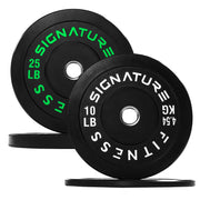 Olympic Bumper Plates Set, 2" Weight Plates for Strength Training & Weightlifting