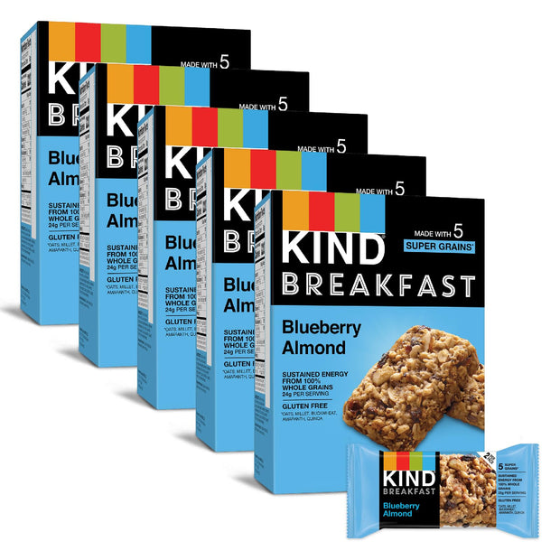 KIND Breakfast Protein Bars, Dark Chocolate Cocoa, Healthy Snacks, Gluten Free, 8g Protein, 30 Count