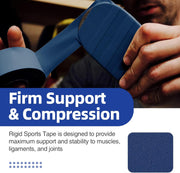 OK TAPE 4 Rolls Athletic Tape, Sports Tape for Injuries, Rigid, Easy Tear Medical Tape, Wrist Tape, No Sticky Residue | Secure Ankle, Finger, Knee- 1.5inch x 15yards (Purple)