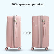 Nazhura Luggage Set, 3-Piece Hardside Suitcase Set, 20-inch Carry On, 24-inch, 28-inch Luggage