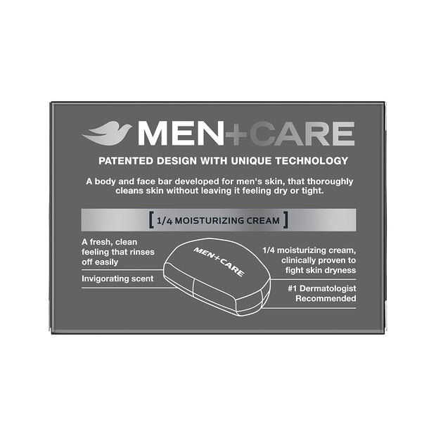 DOVE MEN + CARE 3 in 1 Cleanser for Body, Face, and Shaving to Clean and Hydrate Skin Extra Fresh Body and Facial Cleanser More Moisturizing Than Bar Soap 3.75 oz 6 Bars