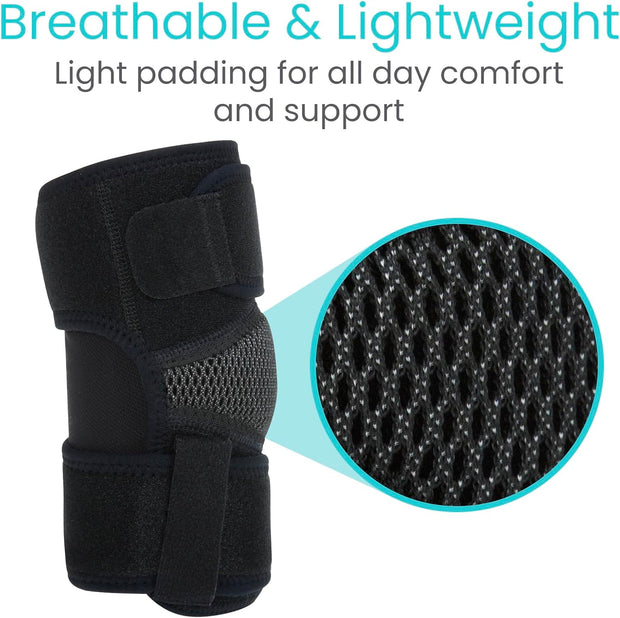 Vive Elbow Brace - Tennis Compression Sleeve - Wrap for Golfers, Bursitis, Left or Right Arm - Tendonitis Support Strap for Golf, Men and Women - Epicondylitis and Sports Recovery