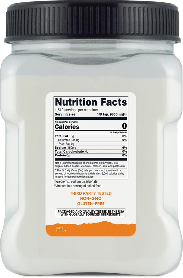 Nutricost Baking Soda (2 LBS) - For Baking, Cleaning, Deodorizing, and More (Pantry)