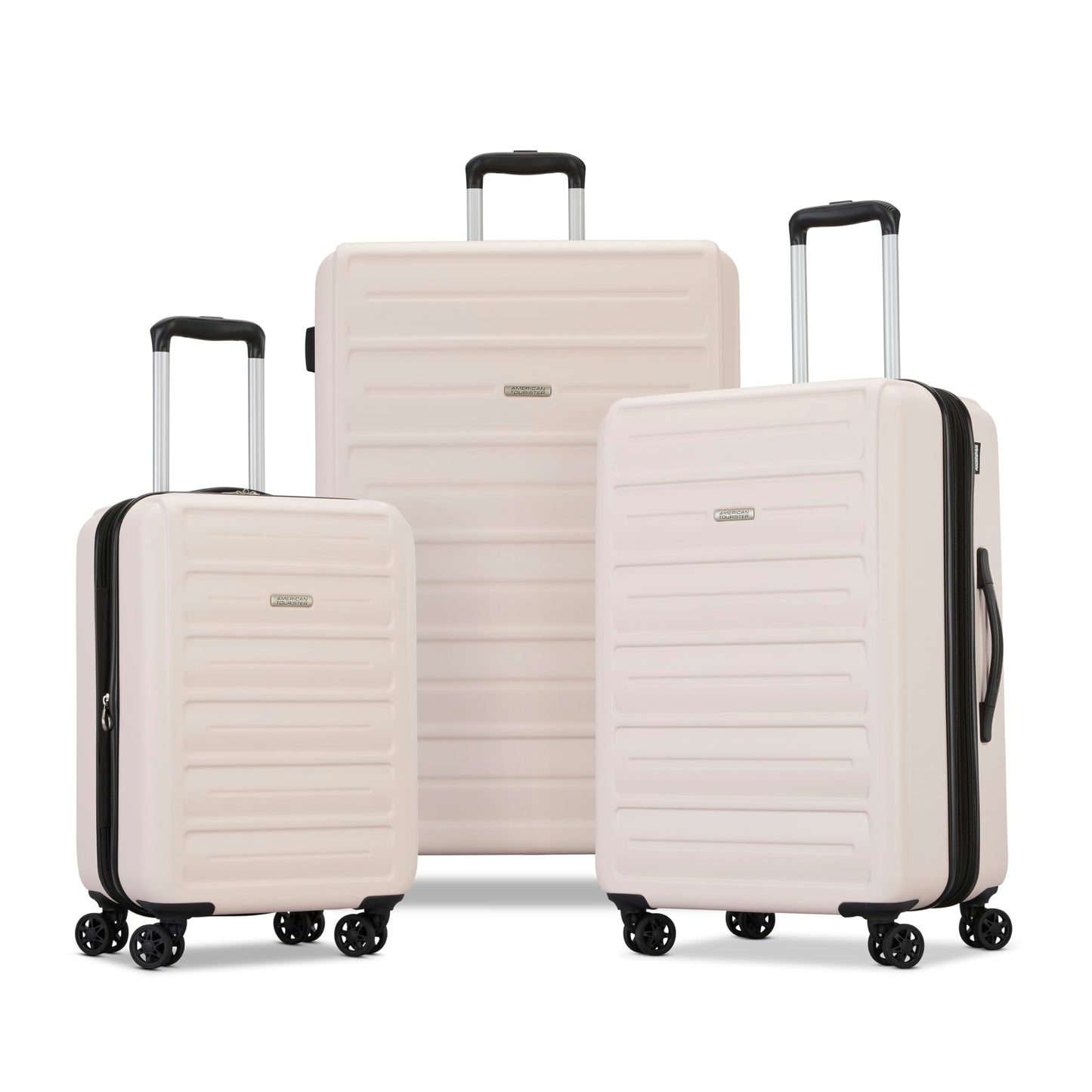 Westridge Hardshell Luggage Set - 3 Piece Set - 20" Carry-On, 24” & 28” Checked Luggage Set with 360° Spinner Wheels - Expandable Suitcases for Extended Travel - Durable ABS Shell - Black