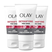 Facial Cleanser by Olay Regenerist, Detoxifying Pore Scrub & Exfoliator, 5 Oz (Pack of 3)