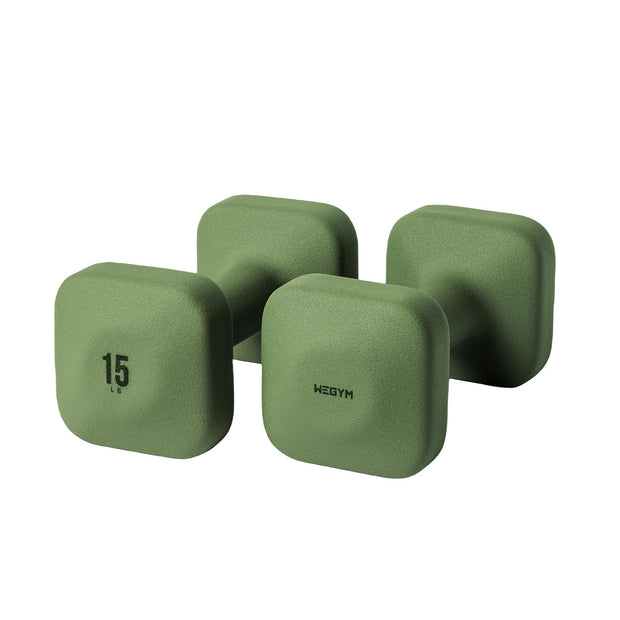 SafeGrip Dumbbells, Anti-Slip, Anti-Roll, Thick Handles, Free Weights, Square Dumbbells for Secure Workouts at Home, Weightlifting, and Personal Training