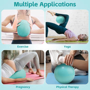 Small Pilates Ball 9 Inch Small Exercise Ball Mini Workout Yoga Balls for Gym Yoga, Core Training, Fitness, Workout, Stability, Improves Balance