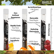 SHIELD Electrolyte Healthy Freeze Pops (3fl.oz) Variety of Natural Flavors from Real Fruit, Clear No Dyes No Artificial Sweeteners, Great Tasting Electrolyte Hydration (36 count)
