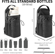 Super Strong Magnetic Gym Bag, Magnetic Water Bottle Bag for Men and Women, Heavy-Duty Load Capacity, Compatible with Various Water Bottles, Waterproof Material, Perfect for Workouts.