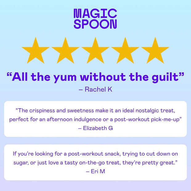 MAGIC SPOON Treats - High Protein, Low Carb, Keto Friendly, Low Sugar, Gluten Free, Crispy Protein Bar Cereal Bar, On-The-Go Healthy Snack (8 Chocolate PB Bars, 8 Marshmallow Bars)