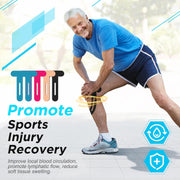 OK TAPE Nylon Kinesiology Tape for Knee, 10 Pcs Stretchable on Four Sides Precut Strips, Athletic Tape for Knee Support & Stability,Breathable and Hypoallergenic, Beige