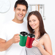 KXIAOCHEN 20oz Insulated Coffee Mug with Lid, Stainless Steel Coffee Cup, Double Wall Vacuum Coffee Tumbler with Handle, Premium Thermal Travel Coffee Mug (Navy Blue)