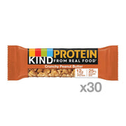 KIND PROTEIN Healthy Snack Bar, Crunchy Peanut Butter, 12g Plant Protein, Gluten Free Snack Bars, 1.76 OZ, (30 Count)