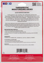 Onyx Professional Gel Moisturizing Socks, One Size Dry Feet Treatment for Women or Men, Hydrating Spa Socks for Dry Feet and Cracked Heel Repair, One Reusable Pair