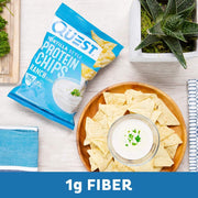 Quest Nutrition Tortilla Style Protein Chips, Ranch, Baked, 19g Protein, 4g Net Carb, Low Carb, Gluten Free, 1.1 Ounce (Pack of 12)