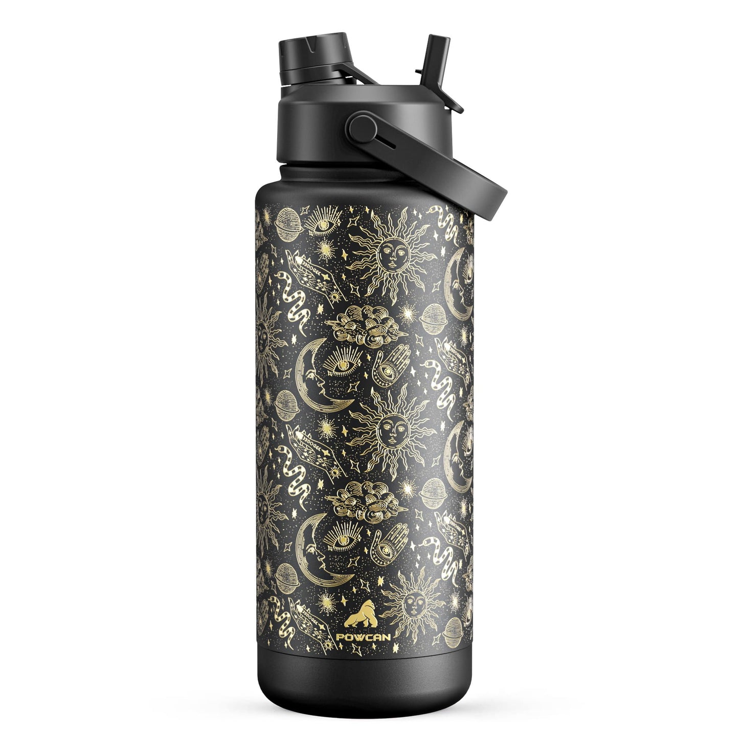 26 oz Insulated Water Bottle with 2-in-1 Straw and Spout Lid, Keep Cold 24H, Leak-Proof, Fits in Car Cup Holder, Stainless Steel Water Bottle for Sports, Travel, and School (Cotton Candy)