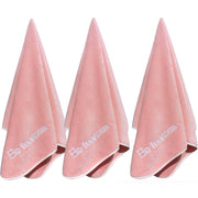 Microfiber Gym Towels Bigger Size Super Soft for Exercise Fitness, Sports, Workout, 380-GSM 15-Inch x 31-Inch Quick-Drying Towels (3 Pack, Grey+Blue+Purple)