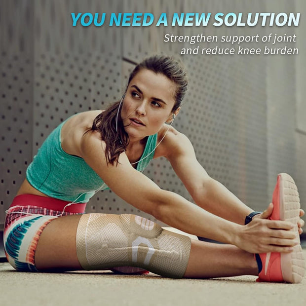 NEENCA Professional Knee Brace for Pain Relief, Medical Knee Support with Patella Pad & Side Stabilizers, Compression Knee Sleeve for Meniscus Tear, ACL, Joint Pain, Runner, Workout - FSA/HSA Eligible