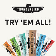 Thunderbird Bars Energy Snack, Gluten-Free with Protein, Healthy Real Food, Vegan Paleo Non-GMO, No Added Sugar, Chocolate Almond Butter Sea Salt Flavor (6 Count, 1.7 oz. Bars)