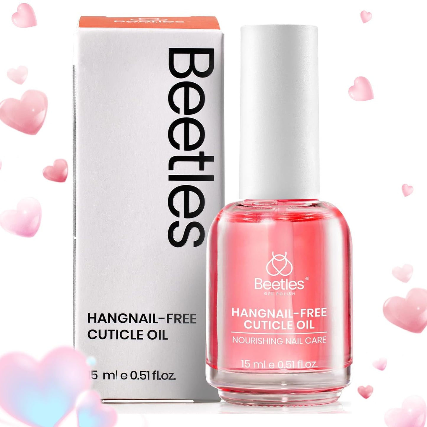 Beetles Cuticle Serum for Nail 20ml Nail Care Cuticle Repair Oil with Jojoba Oil & Vitamin E Nail Growth Remedy for Damaged Skin & Thin Nails Spa and Hand Manicure Essentials Gift For Women Girls