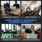 Olympic EZ Curl Barbell Bar, 47" EZ Curl Bar for Weight Lifting, Biceps, triceps, Back/Leg Muscle Group exercise,Chrome Curling Bar for 2 Inch Weight Plates,with 2 Spring Collars