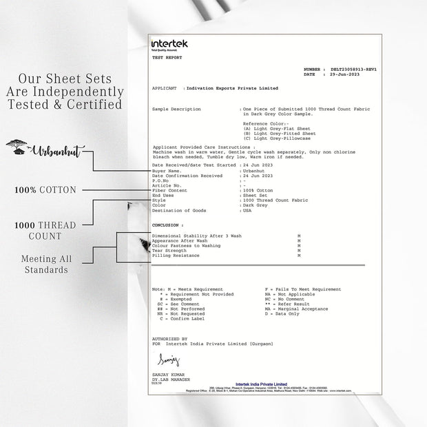 URBANHUT 1000 Thread Count Egyptian Cotton Sheets Damask Striped King Size, Long Staple Soft & Breathable, 4 Pc Bed Sheet Sets, Luxury Hotel Sateen Sheets Fits 16" Deep Pocket - White