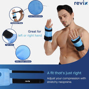 REVIX Wrist Ice Pack Wrap for Carpal Tunnel, Reusable Gel Ice Pack for Hand Relaxation, Cold Compress, Enhancing Comfort and Soothing Fatigue, 1Pack