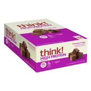 think! Protein Bars, High Protein Snacks, Gluten Free, Kosher Friendly, Creamy Peanut Butter, Nutrition Bars, 2.1 Oz per Bar, 12 Count (Packaging May Vary)