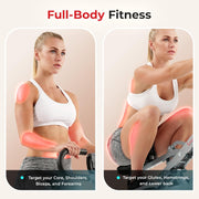 Sunny Health & Fitness Row-N-Ride Squat Assist Trainer, Foldable & Easy Setup Exercise w/Adjustable Resistance, Home Training Machine for Arm, Glute & Leg Workout, Optional Free SunnyFit App Connect