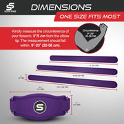 Sleeve Stars Tennis Elbow Brace for Women - Adjustable Tennis Elbow Strap, Golfers Elbow Brace for Men, Counterforce Brace for Tennis Elbow for Tendonitis Relief, Fits 9"-23" (Single/Black)